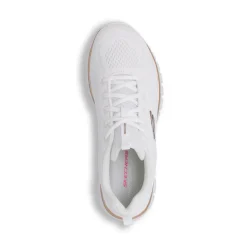 Scarpe da running bianche da Donna con logo dorato e Memory Foam Skechers