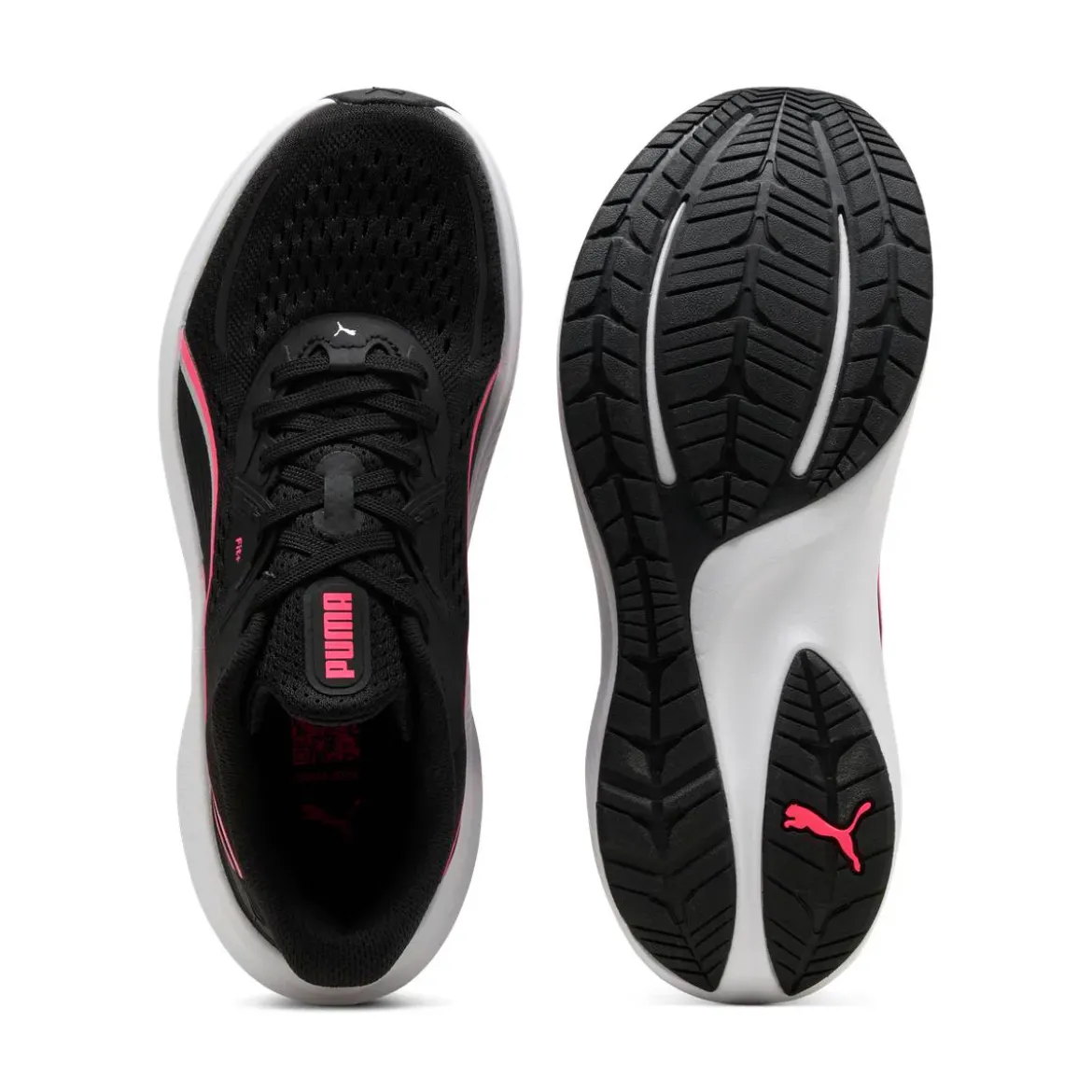 Scarpe da running da donna nere e rosa Puma Skyrocket Lite 2