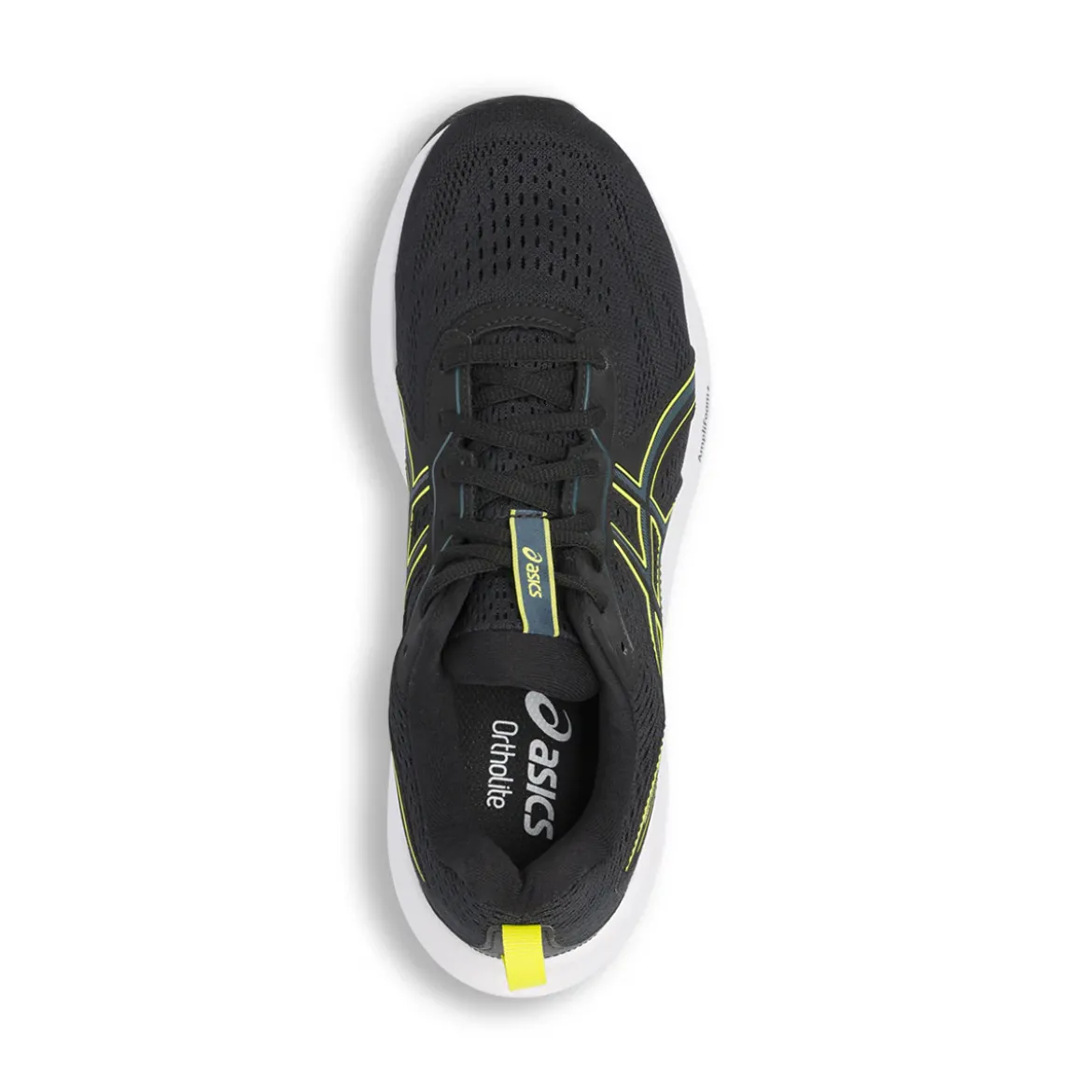 Scarpe da Running nere da Uomo con inserti giallo fluo Asics Gel-Contend 9