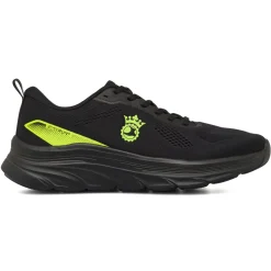 Scarpe da Running uomo nere con dettagli fluo GymRun