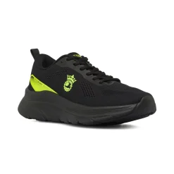 Scarpe da Running uomo nere con dettagli fluo GymRun