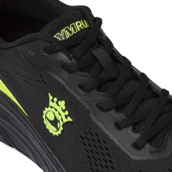 Scarpe da Running uomo nere con dettagli fluo GymRun