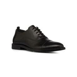Scarpe Eleganti Uomo nere in Pelle con allacciatura oxford La Cuoieria
