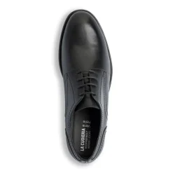 Scarpe Eleganti Uomo nere in pelle con allacciatura Derby La Cuoieria