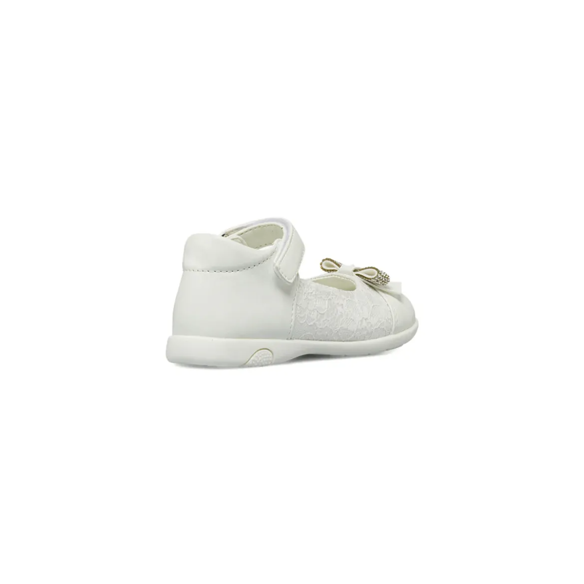 Scarpe primi passi Bambina bianche con pizzo e strass Le scarpe di Alice