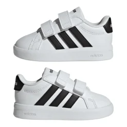 Scarpe Primi Passi Bambino bianche con strappo adidas Grand Court 3.0