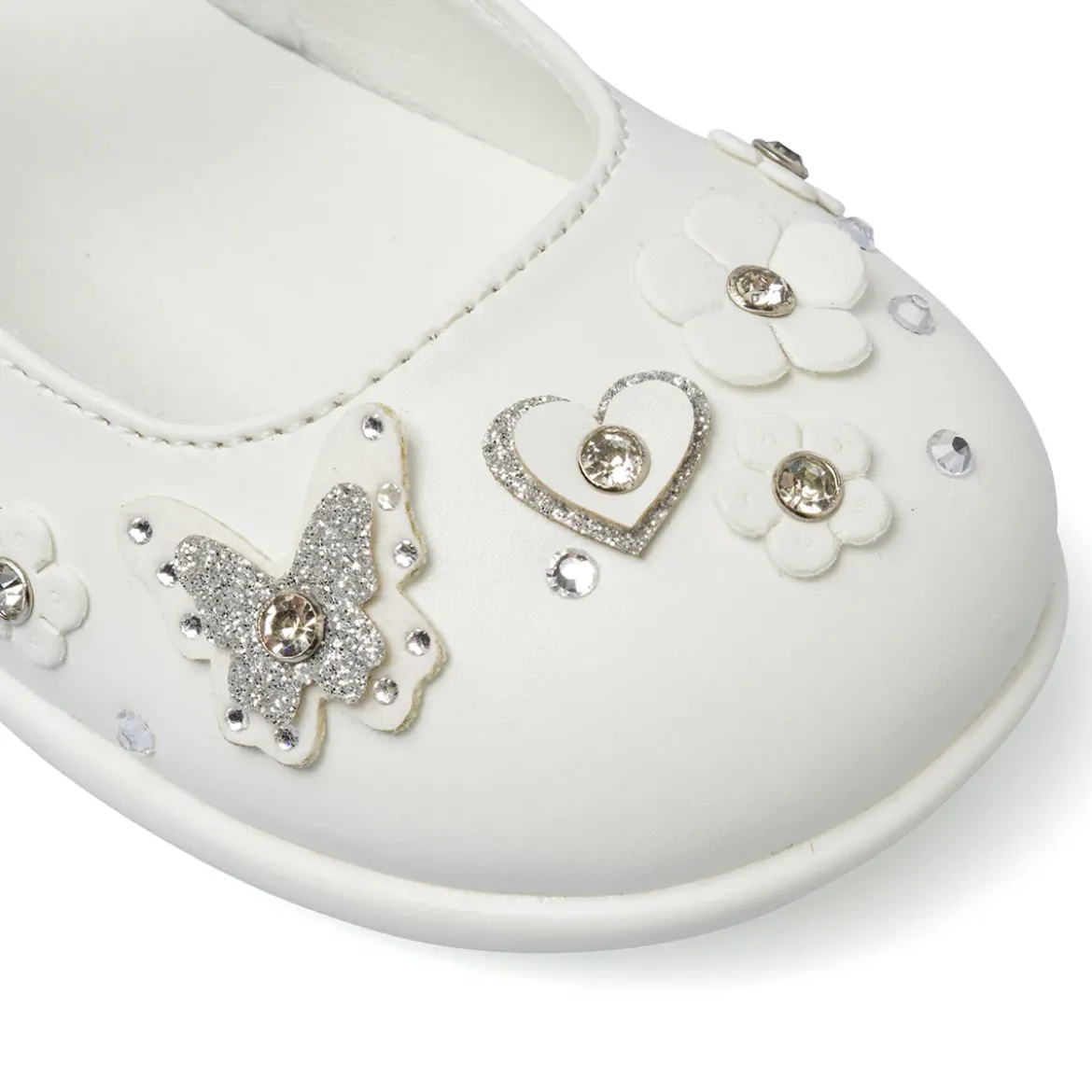 Scarpe primi passi bianche Bambina con glitter Le scarpe di Alice