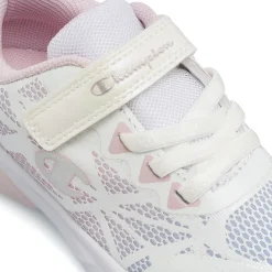 Scarpe primi passi bianche da Bambina con luci e inserti mesh Champion