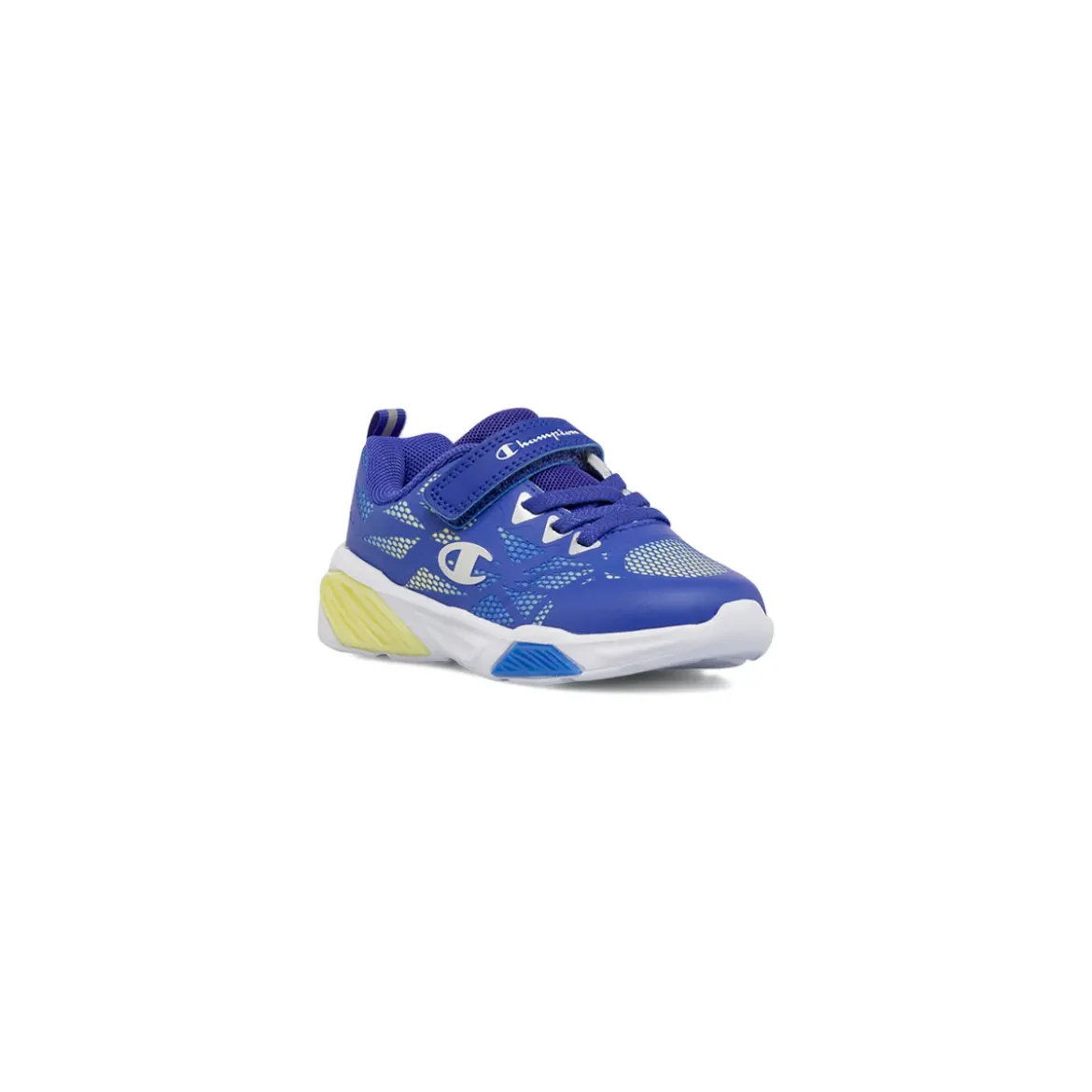 Scarpe primi passi da Bambino blu con strappo e luci Champion WAVE