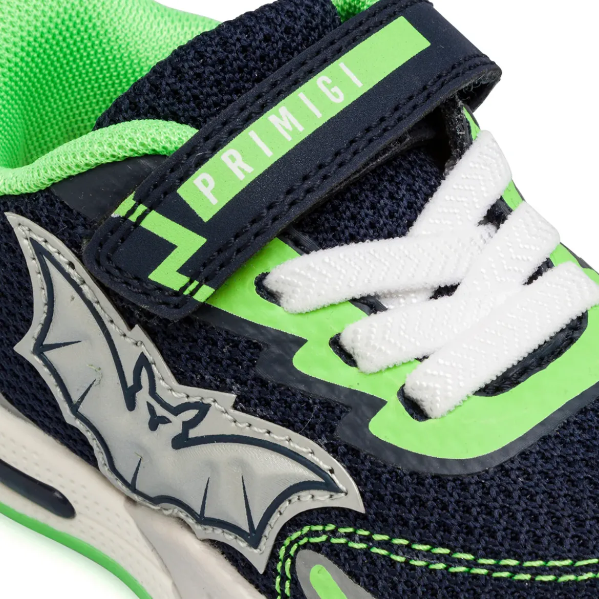 Scarpe Primi passi navy da Bambino con luci e pipistrello Primigi