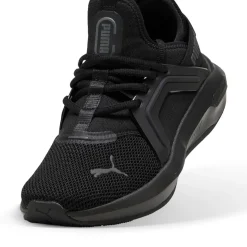 Scarpe sportive da Ragazzo nere in tessuto mesh Softride Enzo 5 Puma