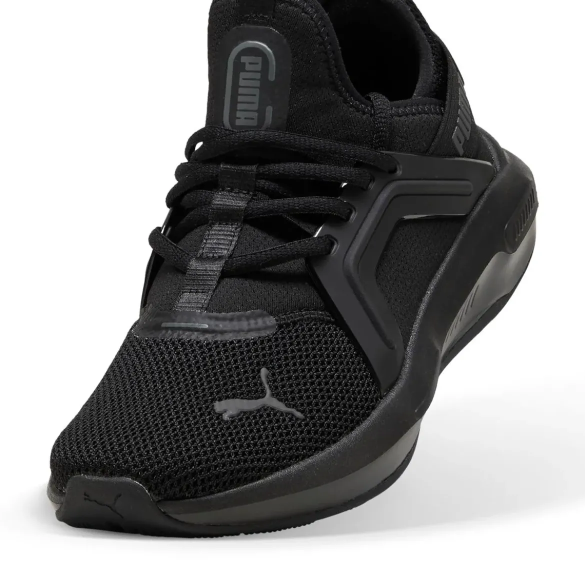 Scarpe sportive da Ragazzo nere in tessuto mesh Softride Enzo 5 Puma