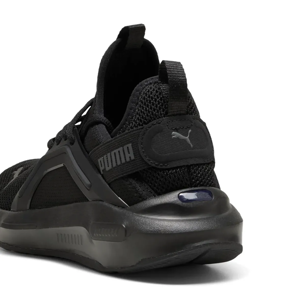 Scarpe sportive da Ragazzo nere in tessuto mesh Softride Enzo 5 Puma