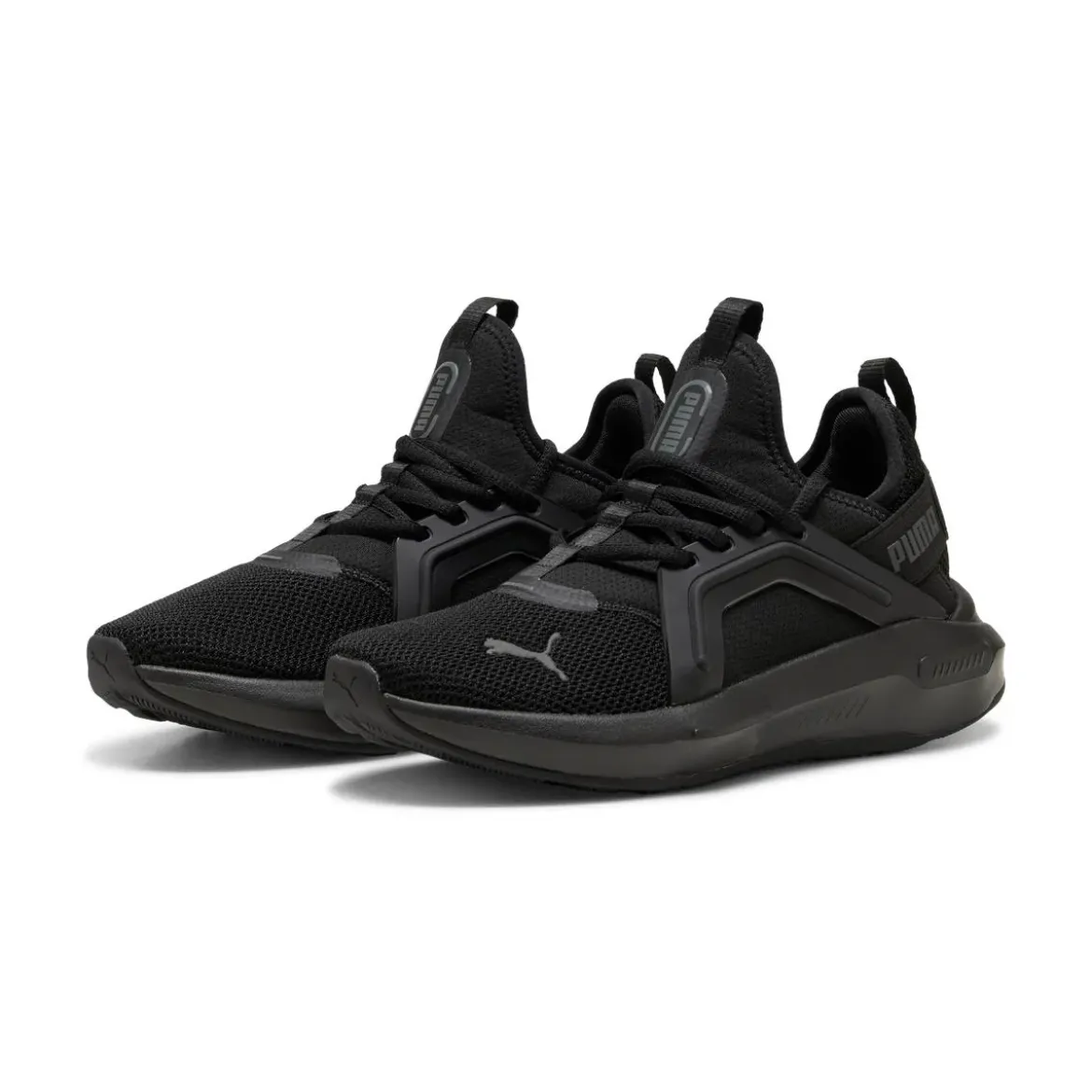 Scarpe sportive da Ragazzo nere in tessuto mesh Softride Enzo 5 Puma