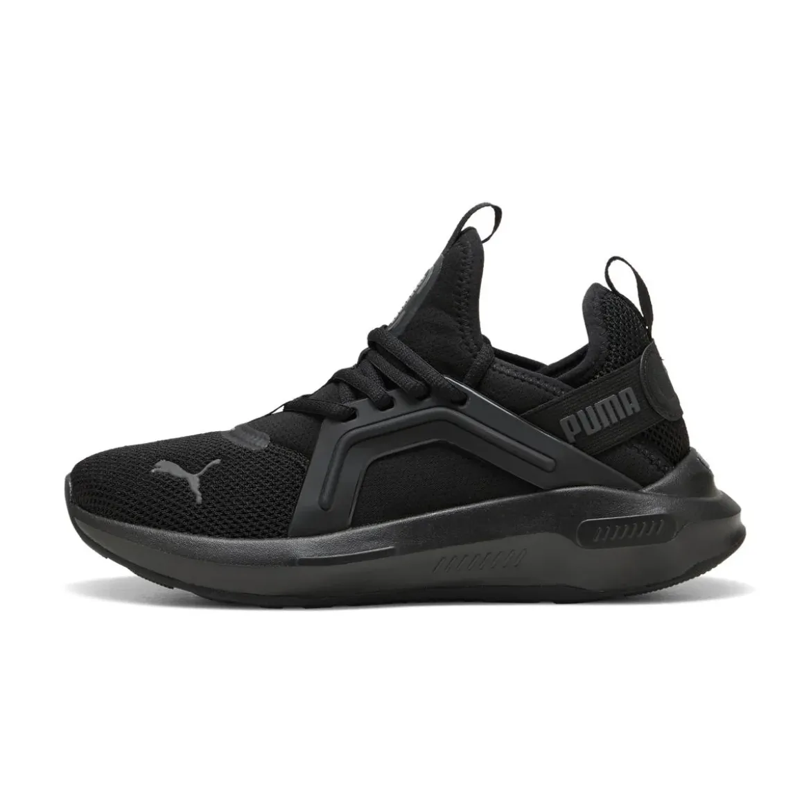 Scarpe sportive da Ragazzo nere in tessuto mesh Softride Enzo 5 Puma