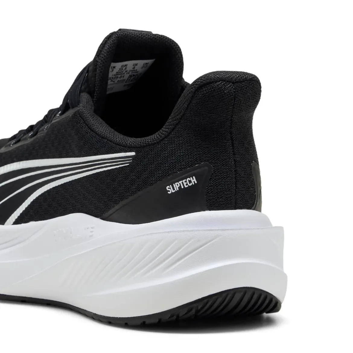 Scarpe sportive da ragazzo nere Puma Dasher Lite SLIPTECH