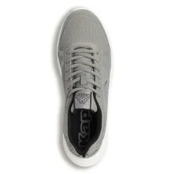 Scarpe sportive da uomo grigie Kappa in tessuto con dettagli neri