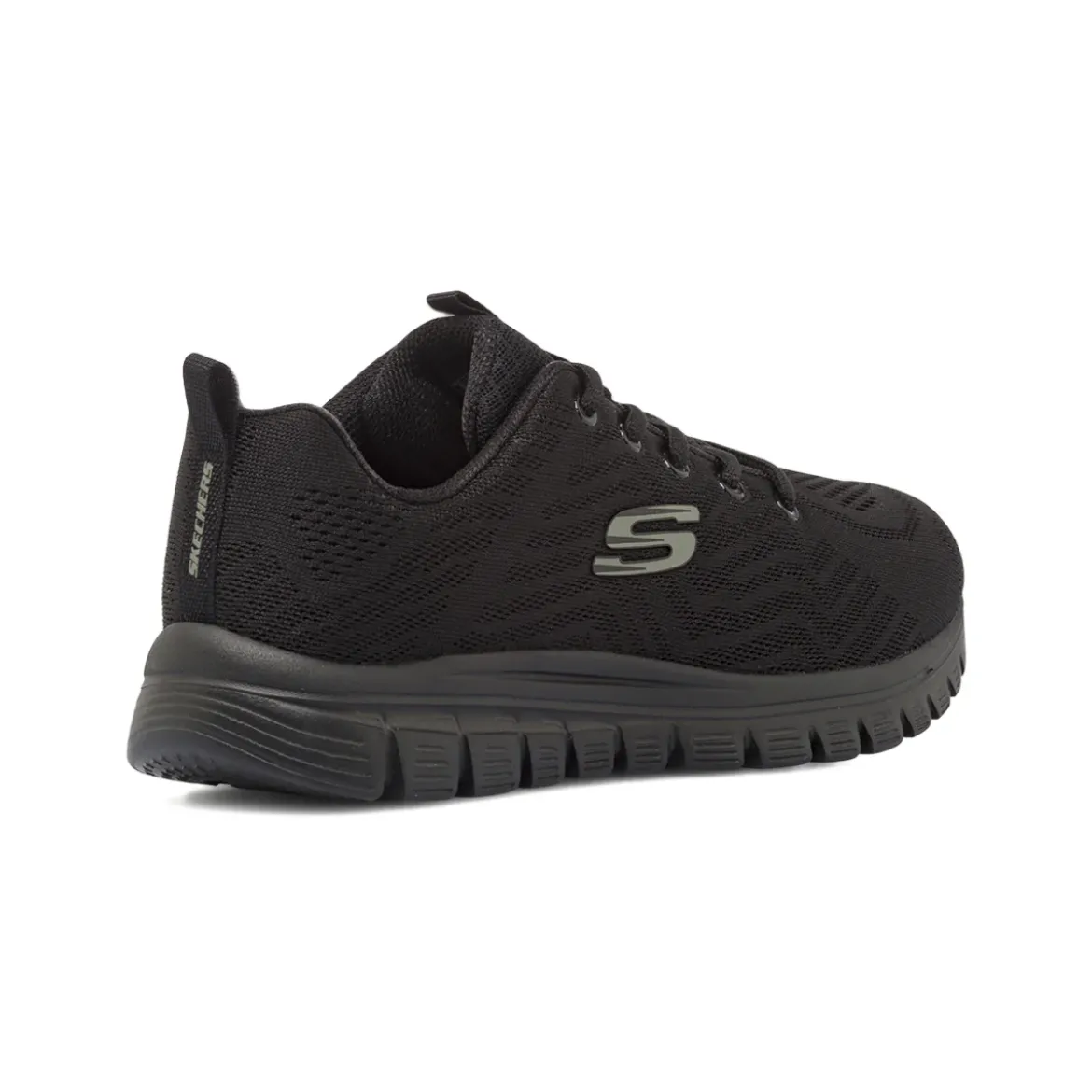Scarpe sportive nere da Donna Skechers Wide Fit