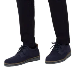Scarpe stringate da uomo in tessuto blu mesh con allacciatura derby Riflessi Urbani