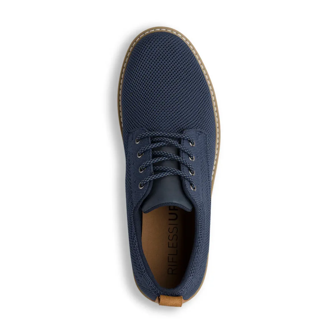 Scarpe stringate da uomo in tessuto blu mesh con allacciatura derby Riflessi Urbani
