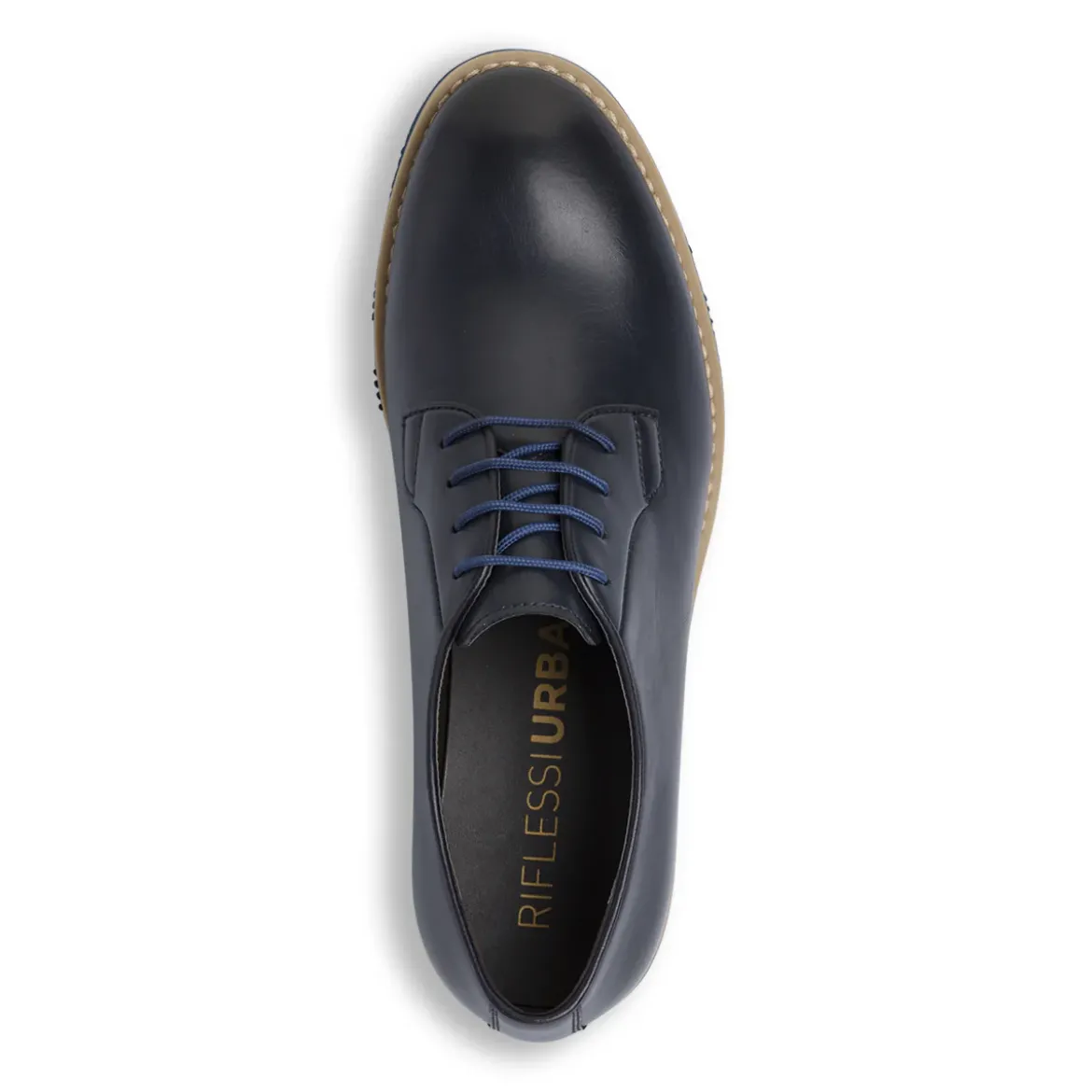 Scarpe stringate Derby da Uomo Blu Riflessi Urbani
