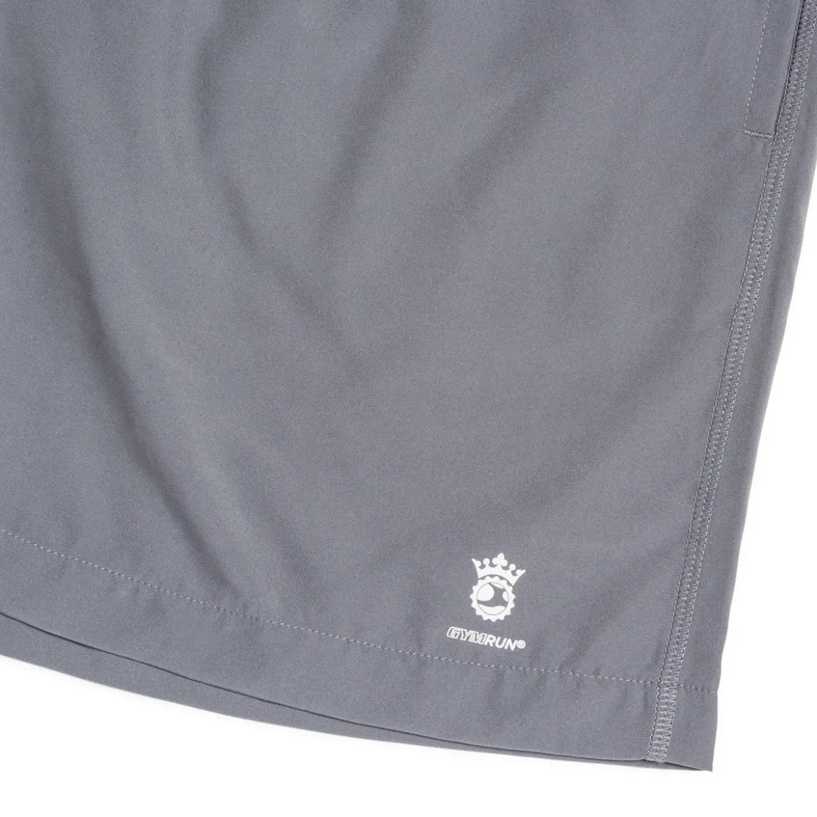 Shorts da running da uomo grigi con elastico in vita GymRun