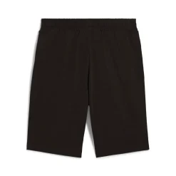 Shorts sportivi da uomo neri con logo bianco a contrasto Puma