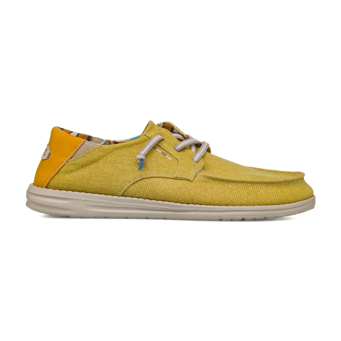 Slip-on gialle da Uomo in tessuto leggero Glams