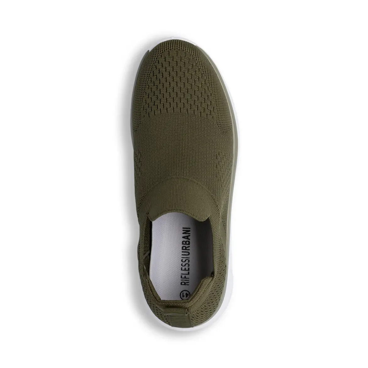 Slip-on verdi militare da Uomo Riflessi Urbani