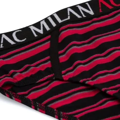 Slip rossoneri da bambino con logo Milan