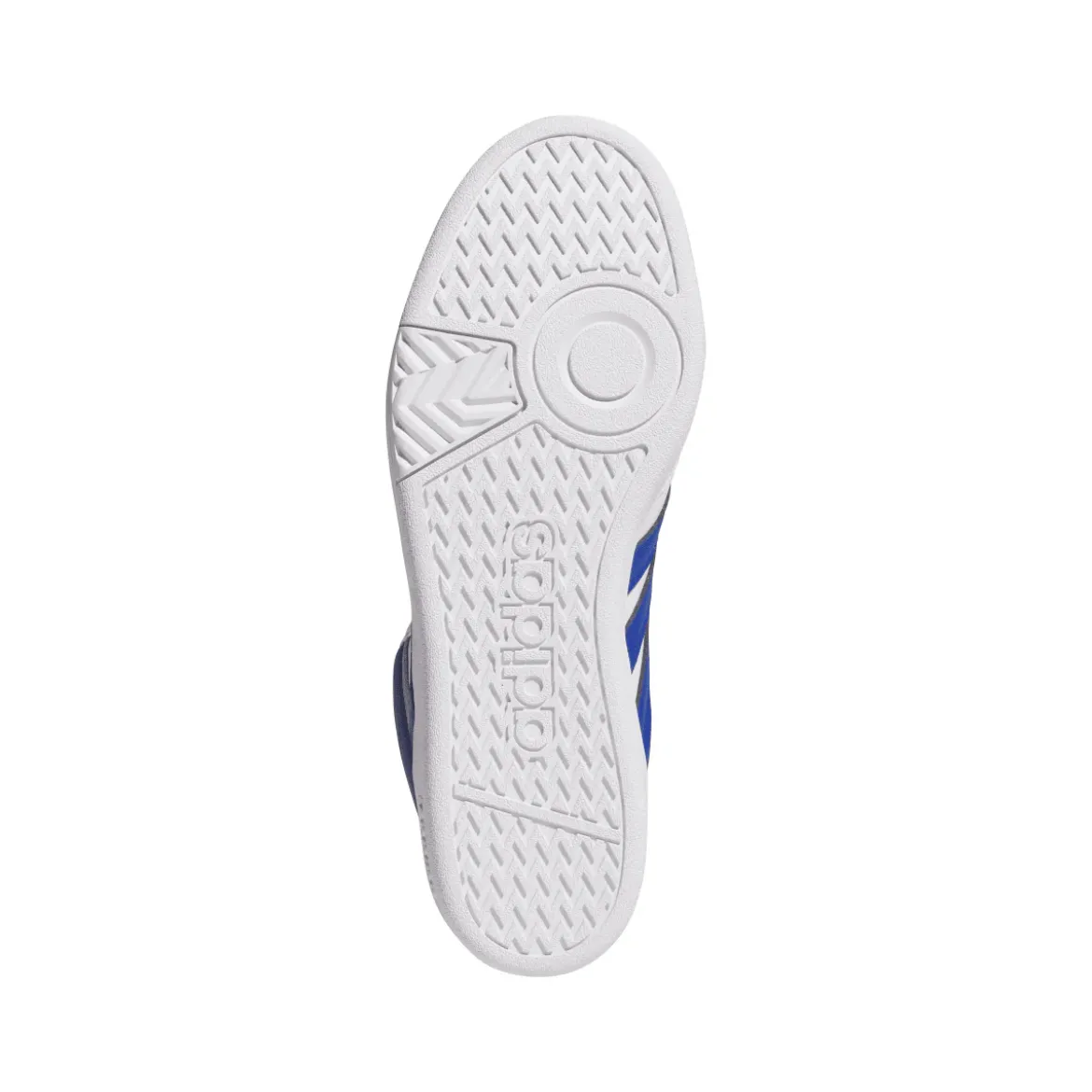 Sneakers alte bianche con inserti blu da Uomo adidas Hoops 4.0