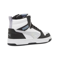 Sneakers alte bicolore bianco e nero da Ragazza Puma Rebound V6
