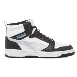 Sneakers alte bicolore bianco e nero da Ragazza Puma Rebound V6