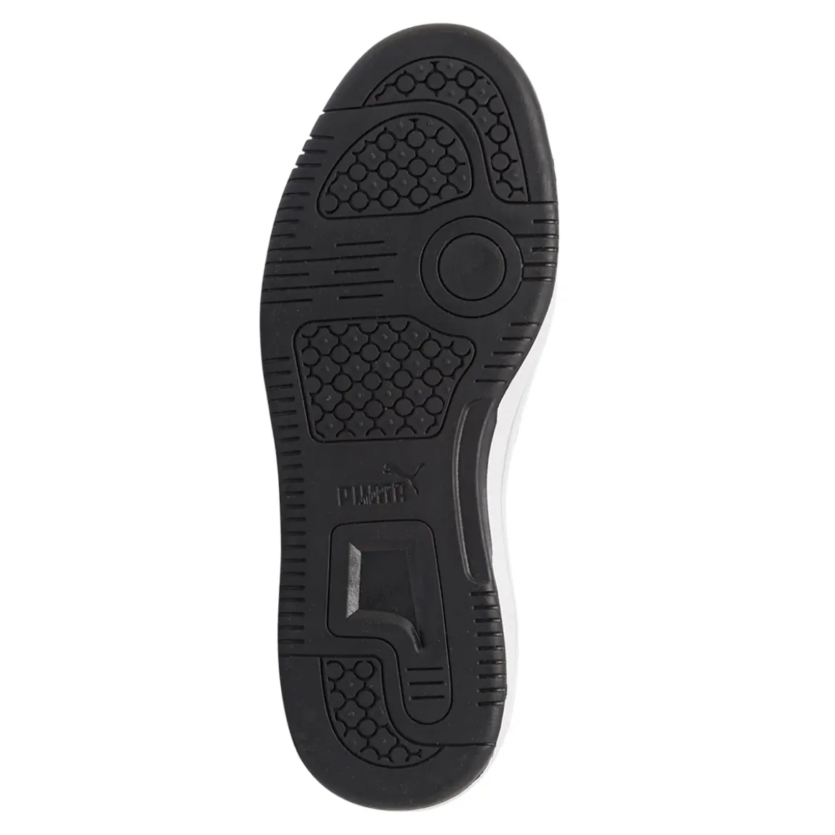 Sneakers alte bicolore bianco e nero da Ragazza Puma Rebound V6