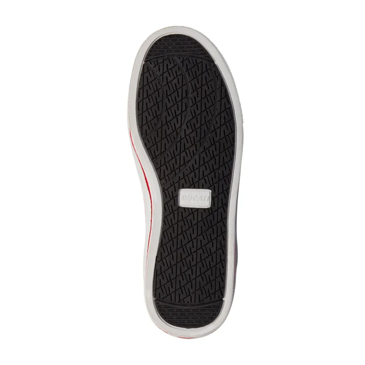 Sneakers alte bicolore nere da Bambino con logo laterale Ducati