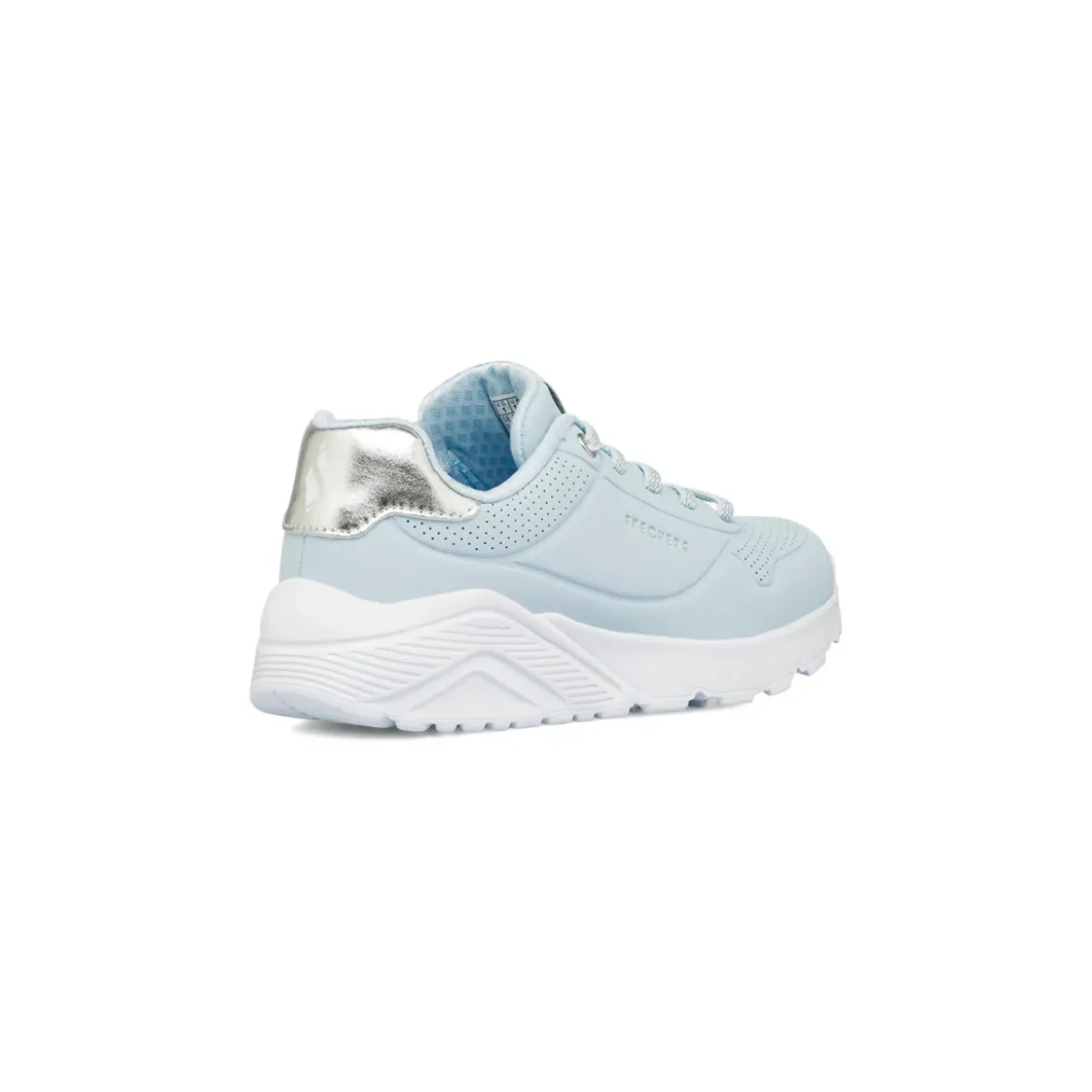 Sneakers azzurre da bambina in Memory Foam Skechers Uno Lite