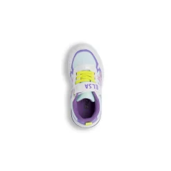 Sneakers Bambina bianche e lilla con luci nella suola Frozen Elsa