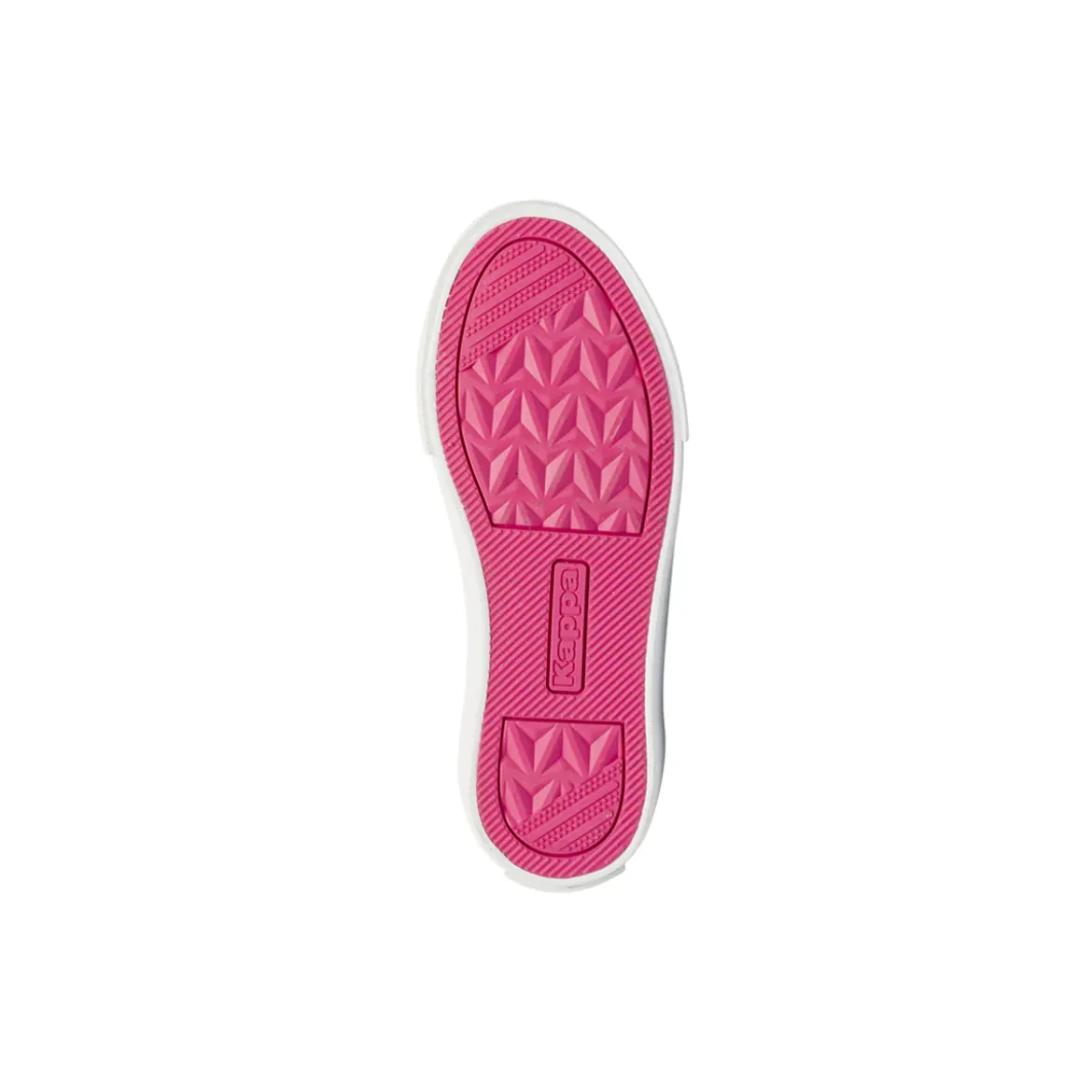 Sneakers bambina fucsia Kappa in tela con chiusura a strappo