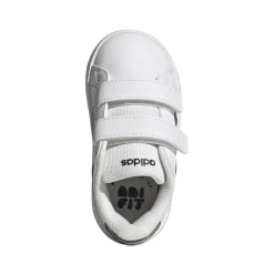 Sneakers Bambino bianche con inserti camouflage adidas Grand Court 3.0