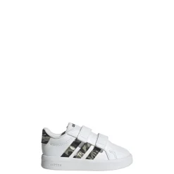 Sneakers Bambino bianche con inserti camouflage adidas Grand Court 3.0