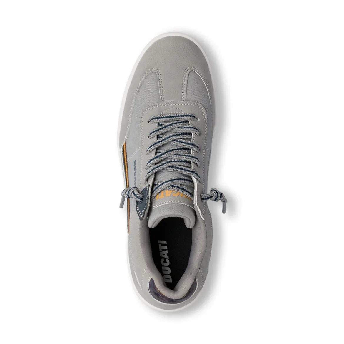 Sneakers basse taupe con dettagli a contrasto da Uomo e logo laterale Ducati