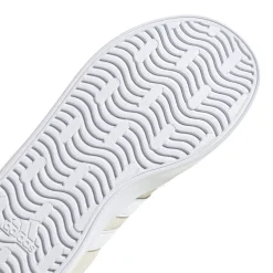 Sneakers beige da ragazza con logo adidas VL Court 3.0
