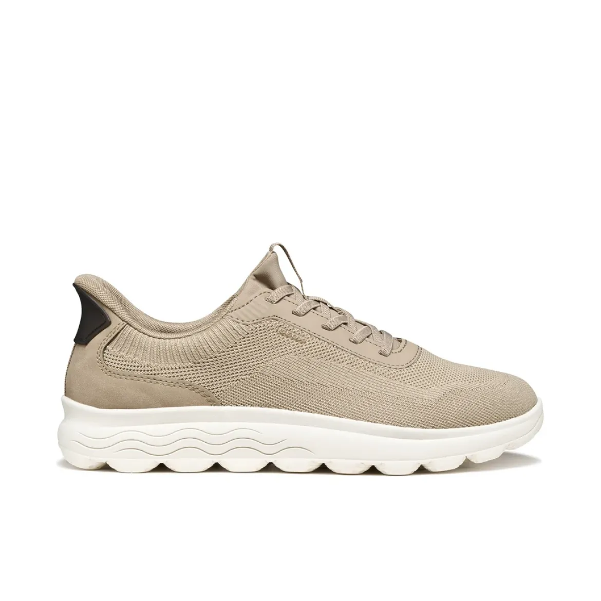 Sneakers Beige da Uomo in tessuto mesh traspirante Geox Fast In