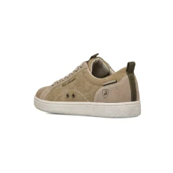 Sneakers beige da Uomo in tessuto e dettaglio logo Tonino Lamborghini