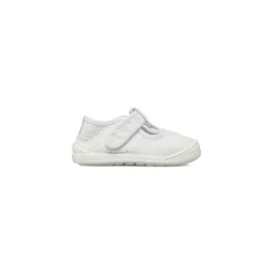 Sneakers Bianche Bambina effetto pizzo e chiusura a strappo Chicco