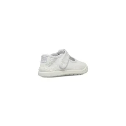 Sneakers Bianche Bambina effetto pizzo e chiusura a strappo Chicco