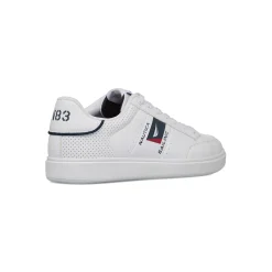 Sneakers bianche con dettagli traforati da Uomo Nautica