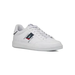 Sneakers bianche con dettagli traforati da Uomo Nautica