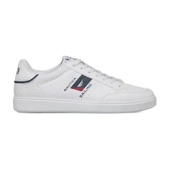 Sneakers bianche con dettagli traforati da Uomo Nautica