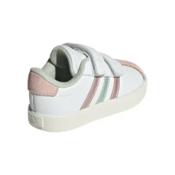 Sneakers bianche da Bambina con chiusura a strappo VL COURT 3.0 adidas